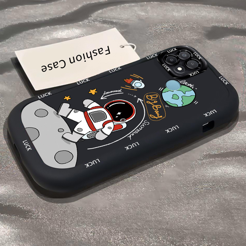 เคสสำหรับ OPPO A15 A15s A35 4G เคสโทรศัพท์มนุษย์อวกาศซิลิโคนกันกระแทก - รูปที่ 4