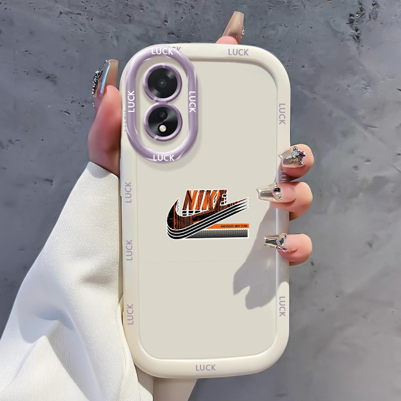 เคสสำหรับ OPPO A18 A38 เคสโทรศัพท์แบรนด์อินเทรนด์ซิลิโคนกันกระแทก