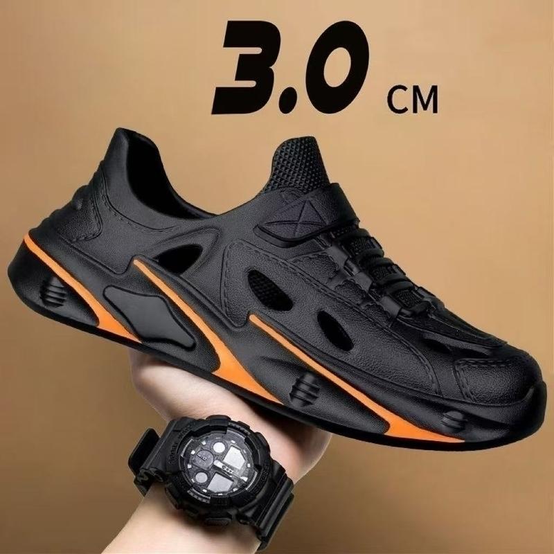 DudleyVictoria66 รองเท้าแตะชาย ระบายอากาศ พื้นหนา กันลื่น กันกลิ่น เหมาะสำหรับกลางแจ้ง แห้งเร็ว วัสดุ EVA