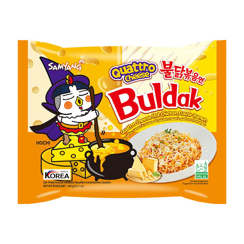 [สินค้าส่งด่วน] ซัมยัง บูลดัก ควอทโทร ชีส ราเมง 145ก.