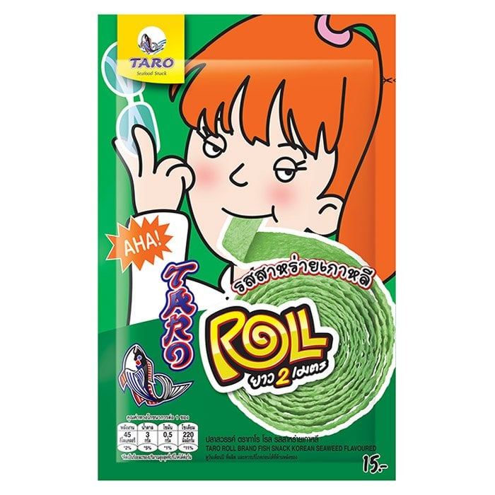 [สินค้าส่งด่วน] ทาโร ปลาสวรรค์ โรล รสสาหร่ายเกาหลี 13 ก.