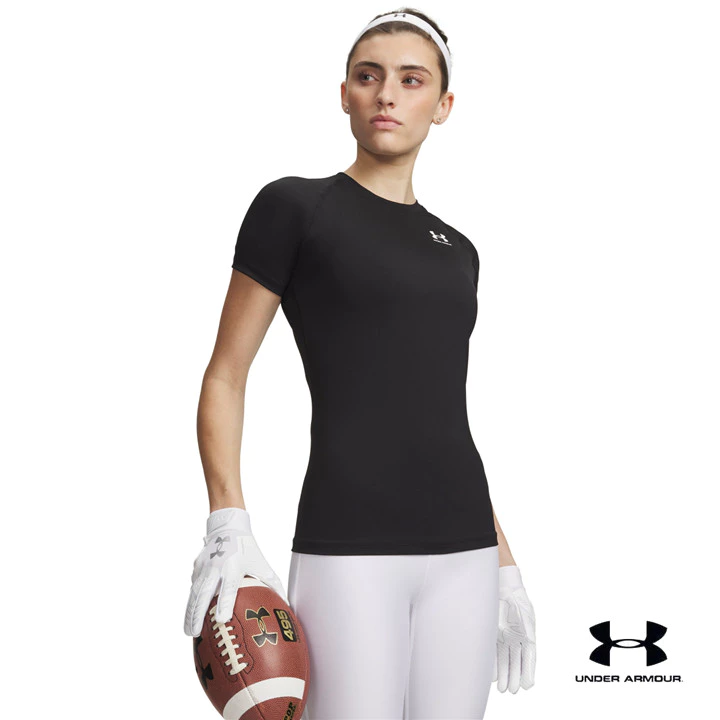 Under Armour เสื้อรัดกล้ามเนื้อแขนสั้นสำหรับผู้หญิง HeatGear®