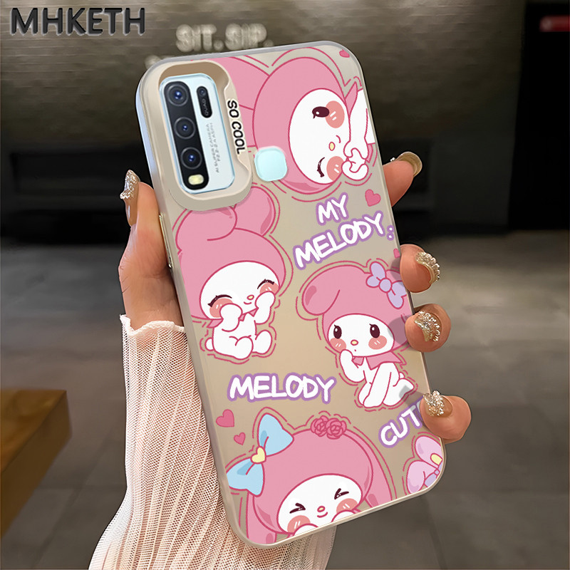 MHKETH เคสสำหรับ VIVO Y50 Y30 Y30i Y51 2020 Y51A 2021 Y31 2021 Y53s Y33 เคสโทรศัพท์ผู้หญิงเคลื่อนไหวน่ารัก
