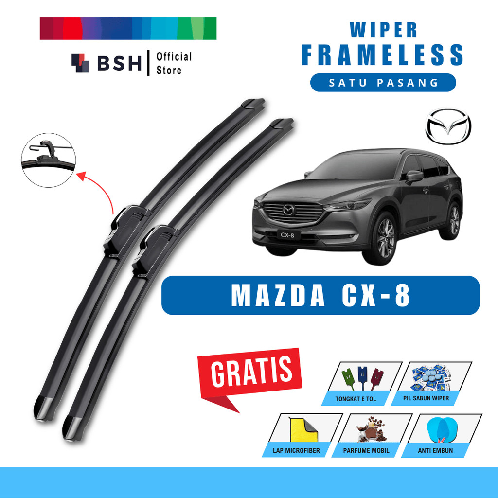 Mazda Cx-8 Frameless Wiper Bonus 5 ผลิตภัณฑ์