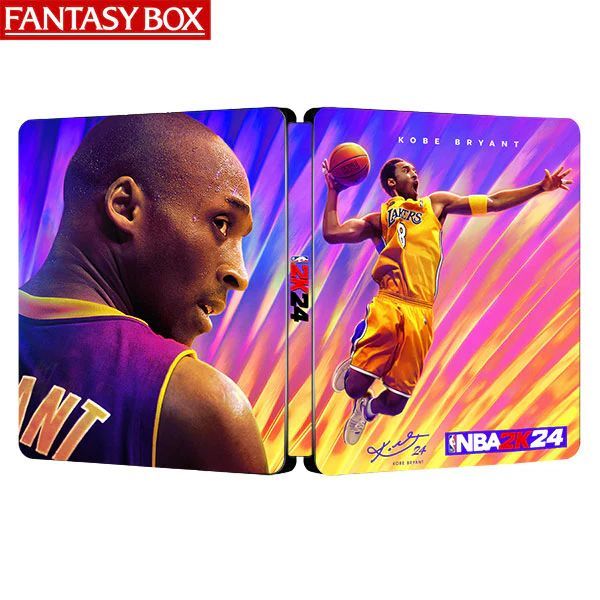 NBA 2K24 KOBE BRYANT + BLACK MAMBA Custom Made G2 Steelbook Case PS5/PS4/Xbox