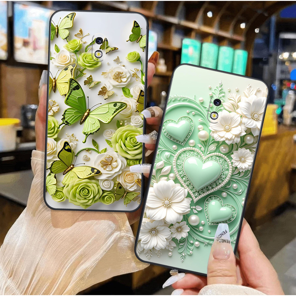 เคส Samsung J3 Pro / J5 Pro / J7 Pro / J7 Plus ลายหัวใจหรูหราสวยงามและผีเสื้อ