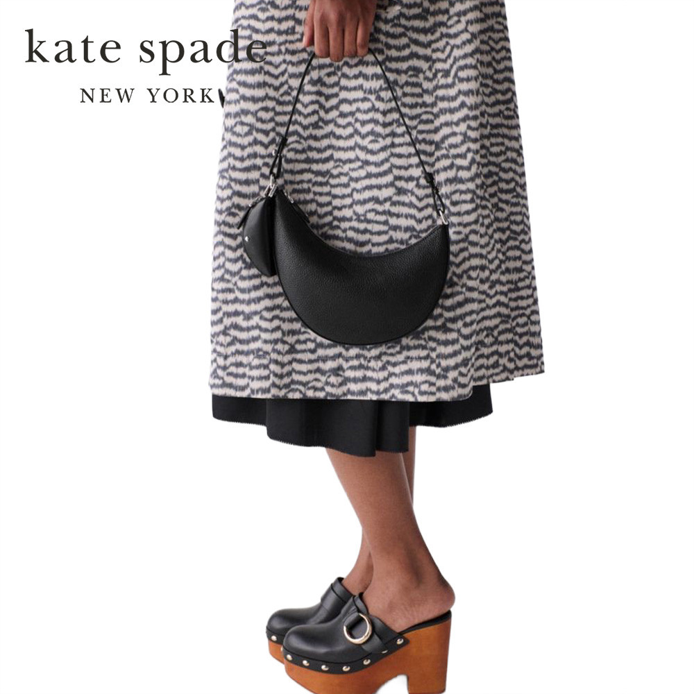 Kate Spade حقيبة كتف Duo Mini — أسود/فضي — صورة 3