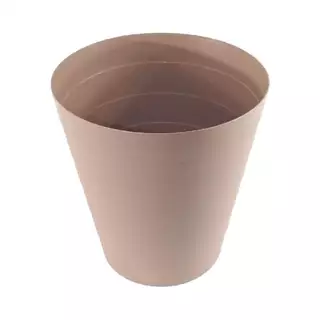 DECOS ถังขยะพลาสติกกลม ขนาด 12 ลิตร ซีรี่ส์ LAYER รุ่น 52181 สีน้ำตาลอ่อน |BAI|
