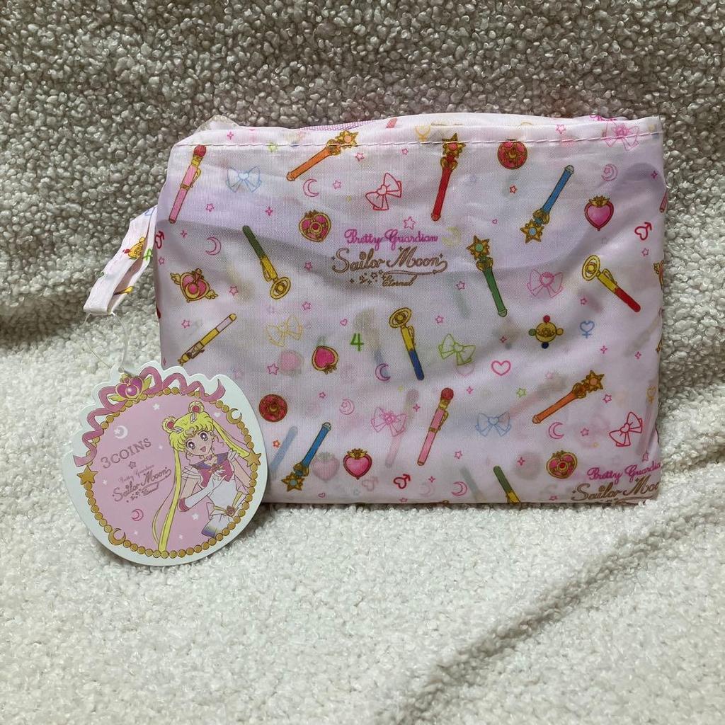 【Direct from Japan】กระเป๋าพับลายเซเลอร์มูน 3coins Suriko ไม่เคยใช้งาน【Japan Exclusive】