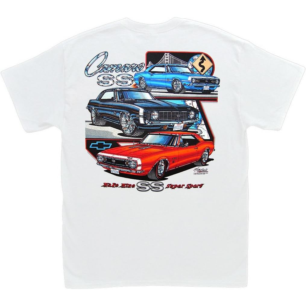 เสื้อยืดผ้าฝ้ายผู้ชาย Make Mine SS/Camaro เสื้อยืด: Z/28 RS Chevy ZL1 67 68 69 4XL , 5XL , 6XL