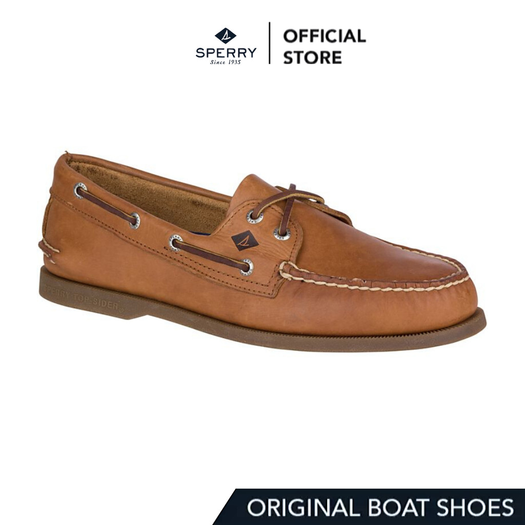 SPERRY A/O 2-EYE รองเท้าโบ๊ทชูส์ ผู้ชาย สีน้ำตาล ( BOAT - 0197640 )