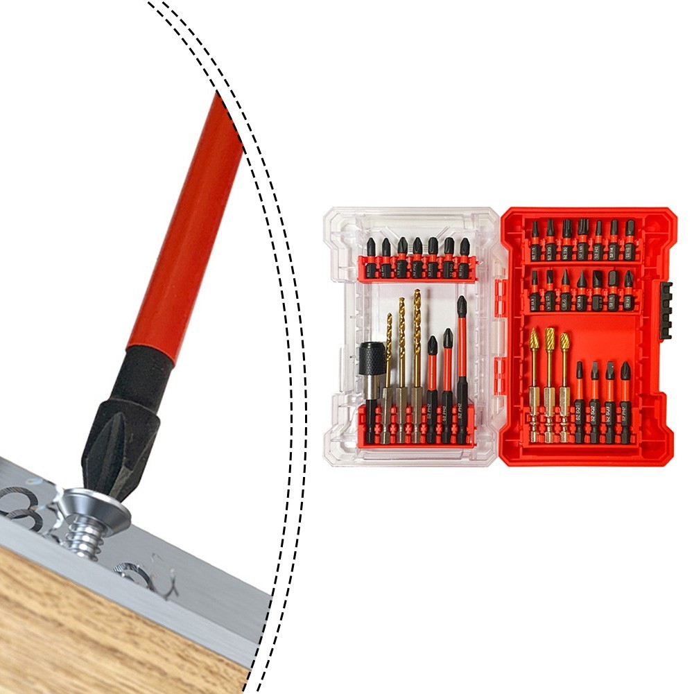 JOYLF-ชุดBit, อะแดปเตอร์ Hex Shank พร้อมดอกไขควงสําหรับเครื่องมือไฟฟ้า
