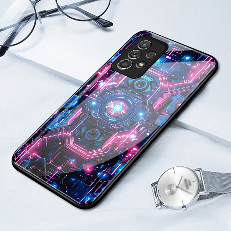 เคสสำหรับ Samsung A52 5G A52s 5G A53 5G A23 A32 M32 A33 A73 A72 5G เคสโทรศัพท์แหล่งกำเนิดแสงเปลือกแก้วกันกระแทก