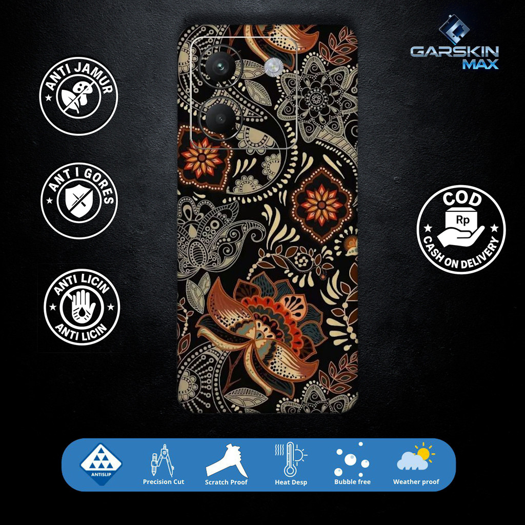 Garskin Skin Poco M7 Pro ผ้าบาติก Fullbody / Backonly | กันรอย | สามารถนํากลับมาใช้ใหม่ได้ | รหัส - 