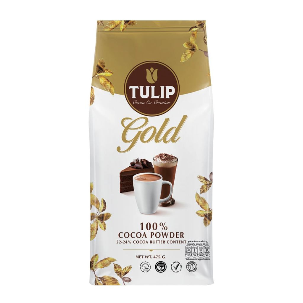 [สินค้าส่งด่วน] ทิวลิป โกลด์ ผงโกโก้แท้ 100% 475 ก.