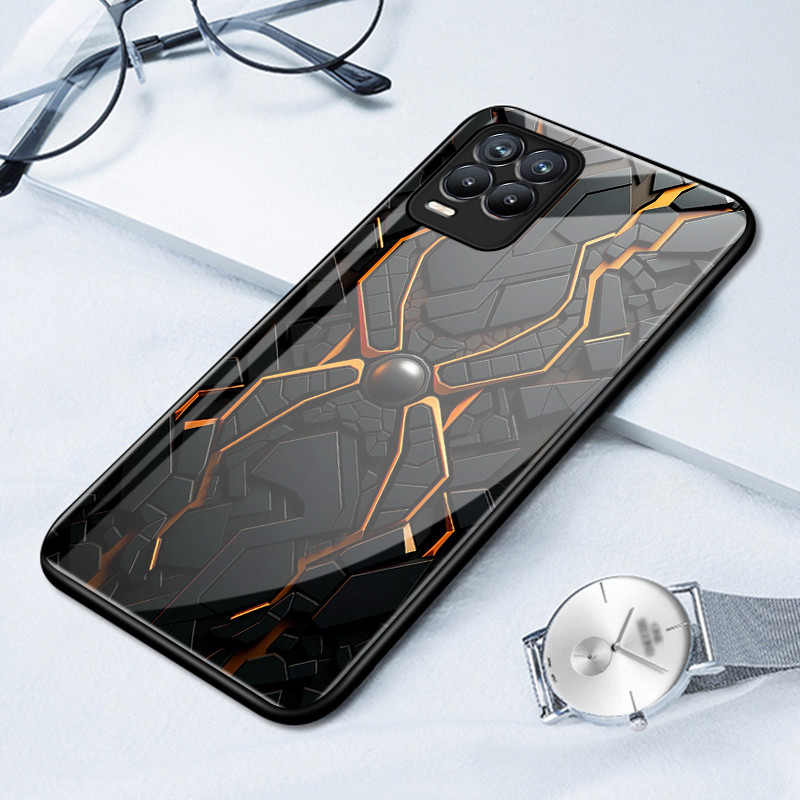 เคสสำหรับ Realme 8 5G 8s 5G 8 Pro เคสโทรศัพท์บุคลิกภาพเปลือกแก้วกันกระแทก