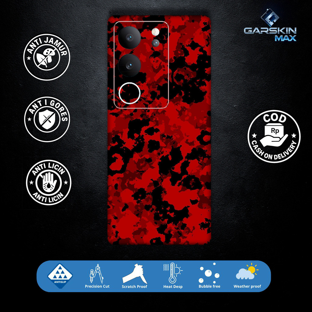 Garskin Skin vivo V29 5G CAMO Fullbody / Backonly | กันรอย | สามารถปรับแต่งได้ | รหัส - 8w0