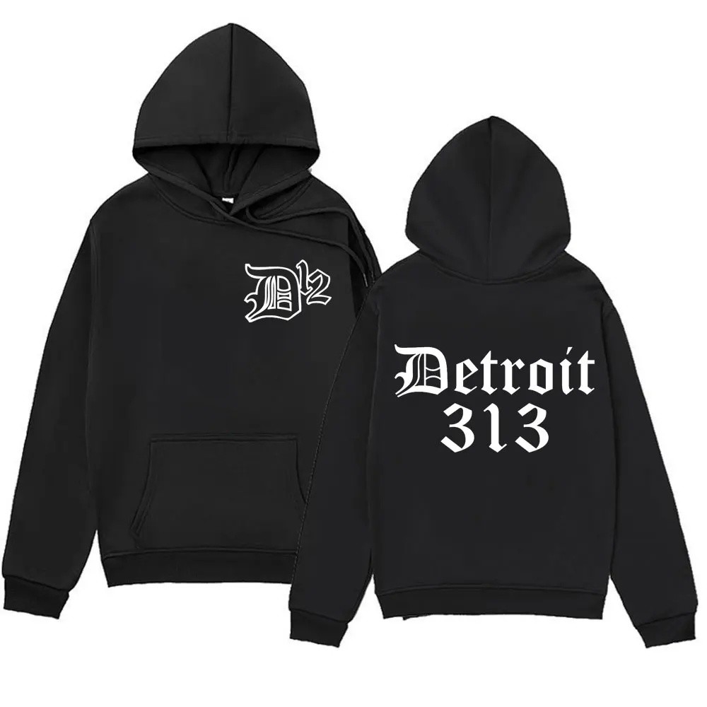 ที่มีชื่อเสียง Band Rapper Eminem Zipper Hoodie แนวโน้มพิมพ์ 313 ผู้ชายและผู้หญิงกีฬา Streetwear
