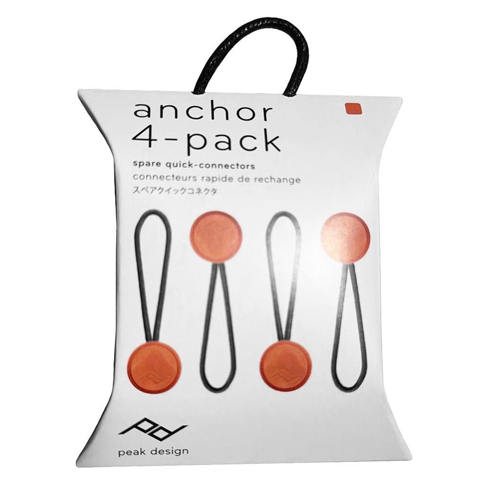 Peak Design Anchor Connector V4 (Ibis, 4-Pack), 4PK-AN-FL4