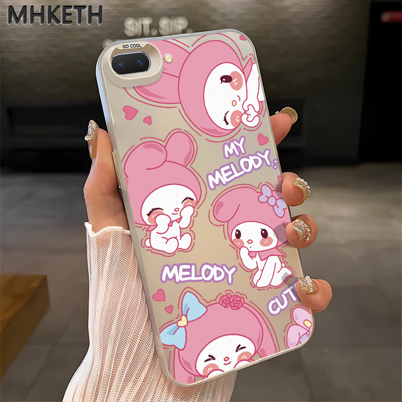MHKETH เคสสำหรับ OPPO A5 A3s A12e A7 A5s A12 A12s A11k Realme C1 เคสโทรศัพท์ผู้หญิงเคลื่อนไหวน่ารัก