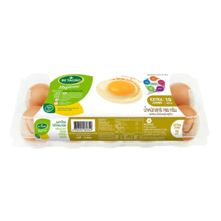 เบทาโกร ไข่ไก่ X-Tra Large แพ็ค 10 ฟอง Betagro Egg X-tra Large Pack 10
