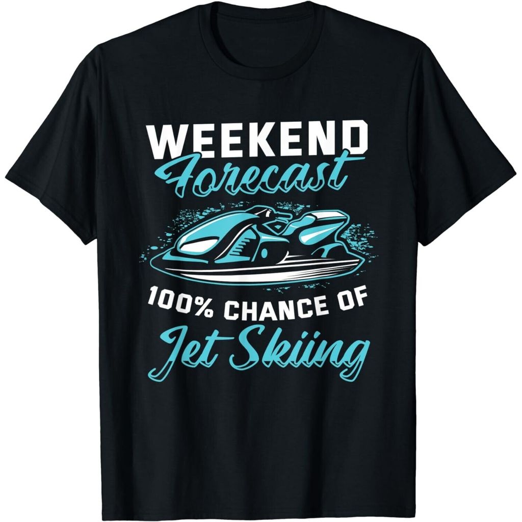 Weekend Forecast Jet เล่นสกีตลก Jet Ski Gift เสื้อยืด Unisex