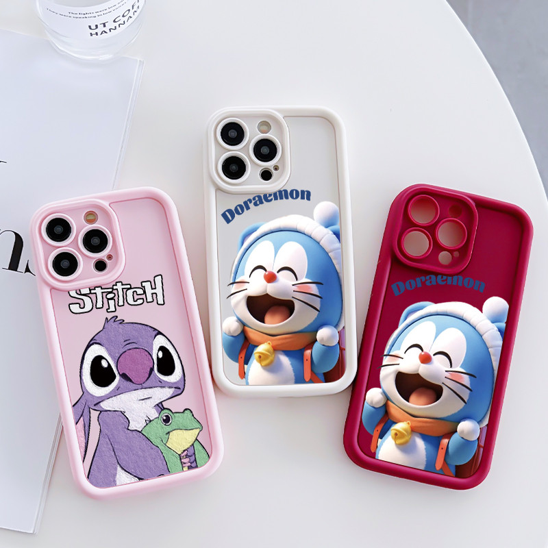 เคสสำหรับ OPPO A16 A16s A54s เคสโทรศัพท์แมวเย็บสามสีซิลิโคนกันกระแทก - รูปที่ 3