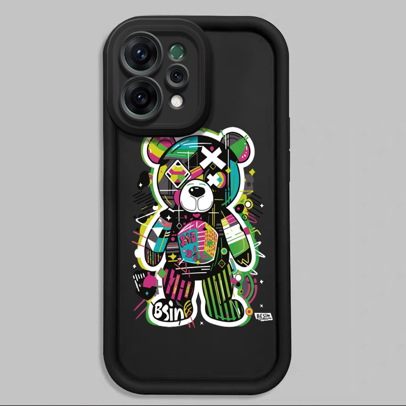 เคสสำหรับ OPPO Reno 14 5G 14F 5G 14 Pro 5G เคสโทรศัพท์แบบใหม่บุคลิกหมีซิลิโคนซอฟต์เชลล์กันกระแทก