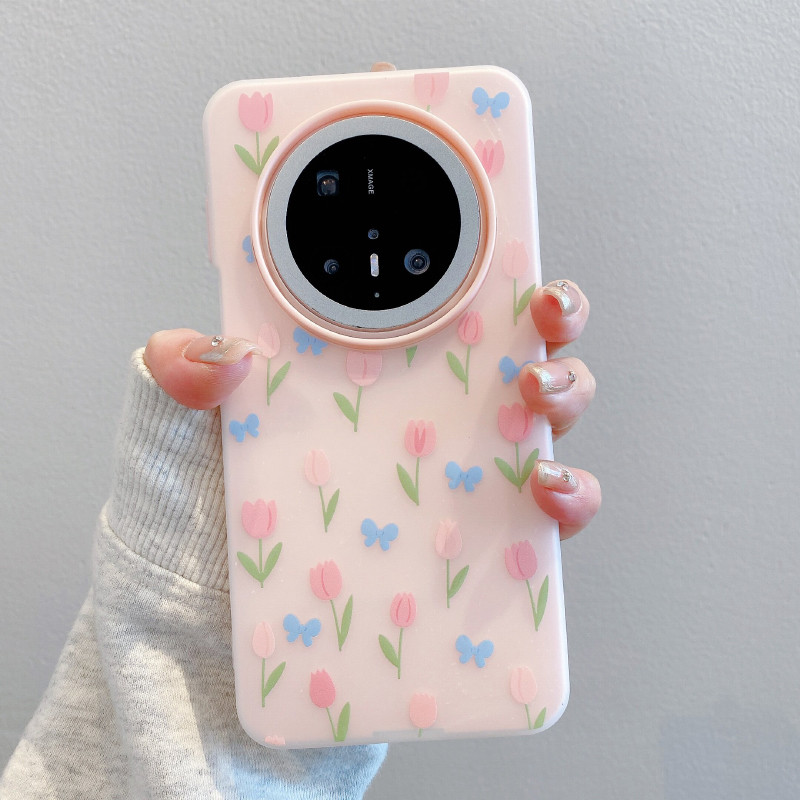 HP ล่าสุด 2025 Flower Tulp Jelly Color 2 In 1 Case Vivo T5 Z11X V70 Fe Y05 V60 Lite 4G 5G Y19S Pro Y