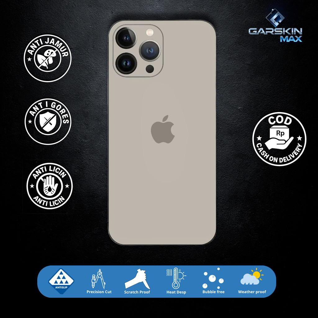 Garskin Skin iphone 13 pro max ซีรีส์สีไทเทเนียม Fullbody / Backonly | กันรอย | สามารถปรับแต่งได้ | 