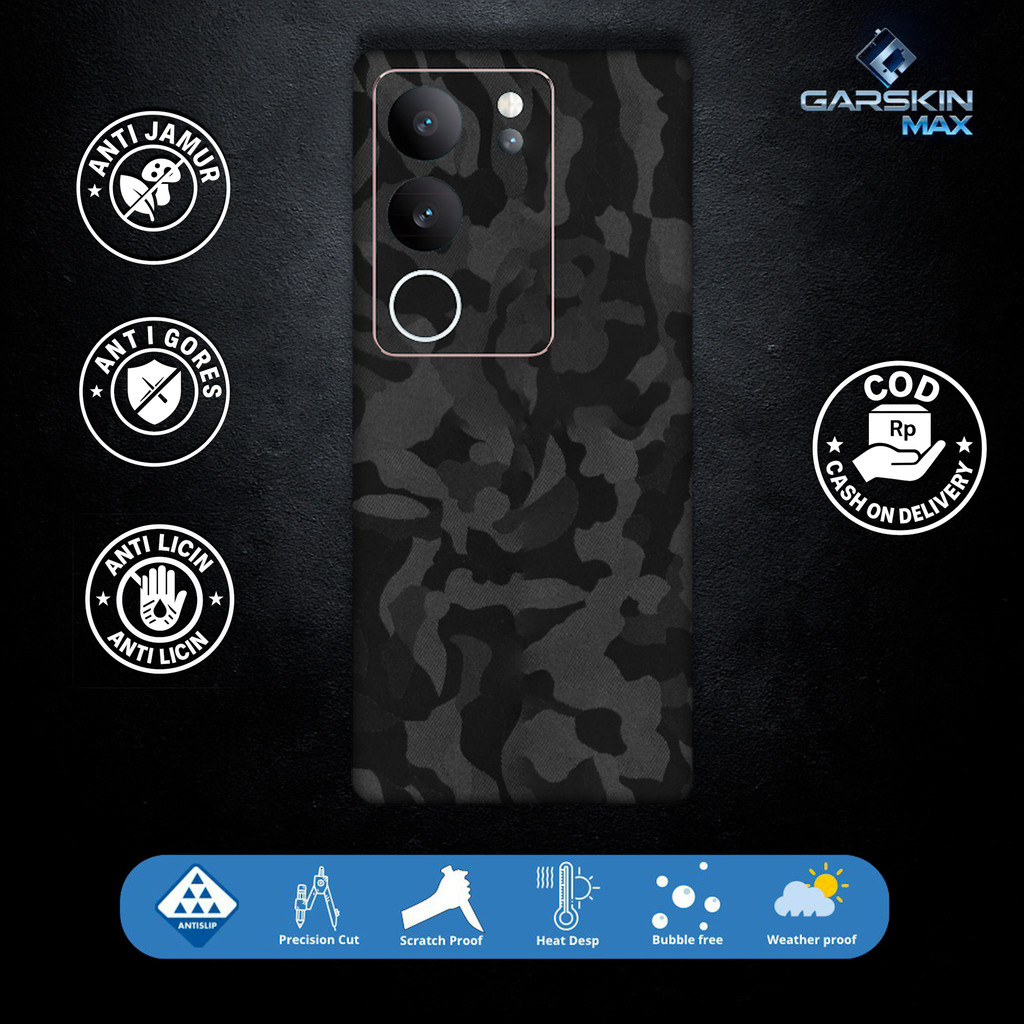 Garskin Skin vivo V29 5G CAMO Fullbody / Backonly | กันรอย | สามารถปรับแต่งได้ | รหัส - Xe0