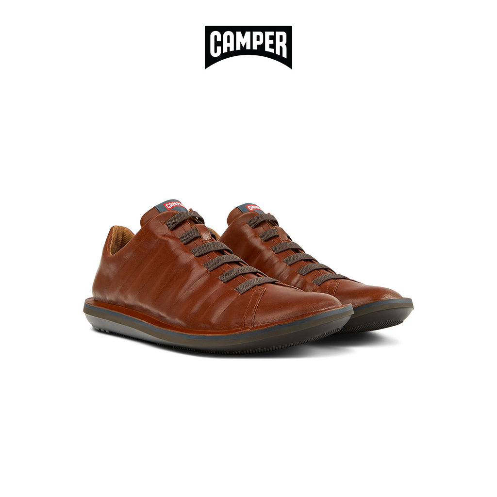 CAMPER รองเท้าลำลองหนัง ผู้ชาย รุ่น BEETLE สีน้ำตาล ( CAS - 18751-049 )