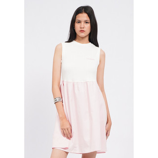 COLORBOX Contrast Sleeveless Mini Dress Lt. Pink