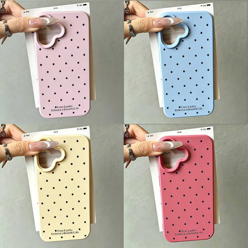 SAMSUNG ล่าสุดลายจุดเคสซิลิโคนSamsung 0 A27 A07 A57 A37 A17 5G A15 A35 A56 5G A26 A55 A06 A36 A05S A