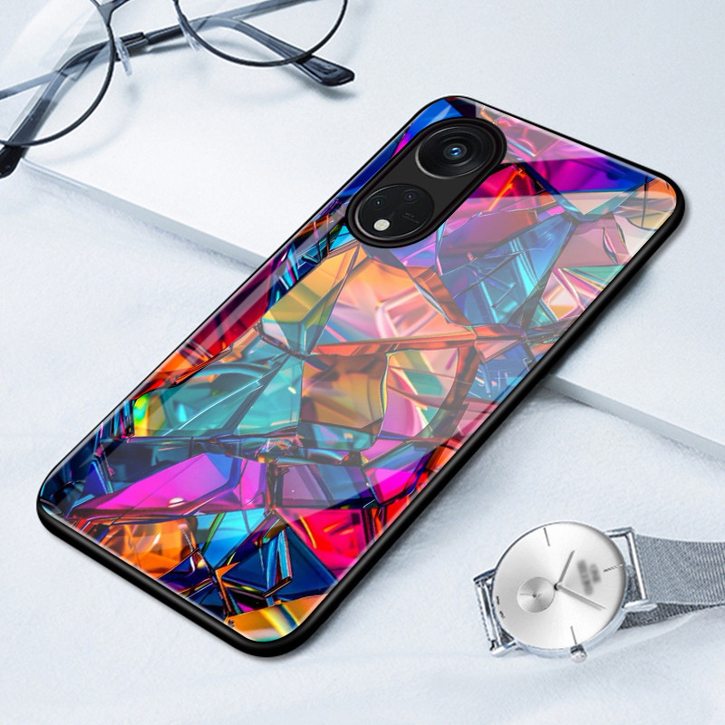 เคสสำหรับ OPPO Reno 8T 5G A1 Pro 5G เคสโทรศัพท์เพชรสีเปลือกแก้วกันกระแทก