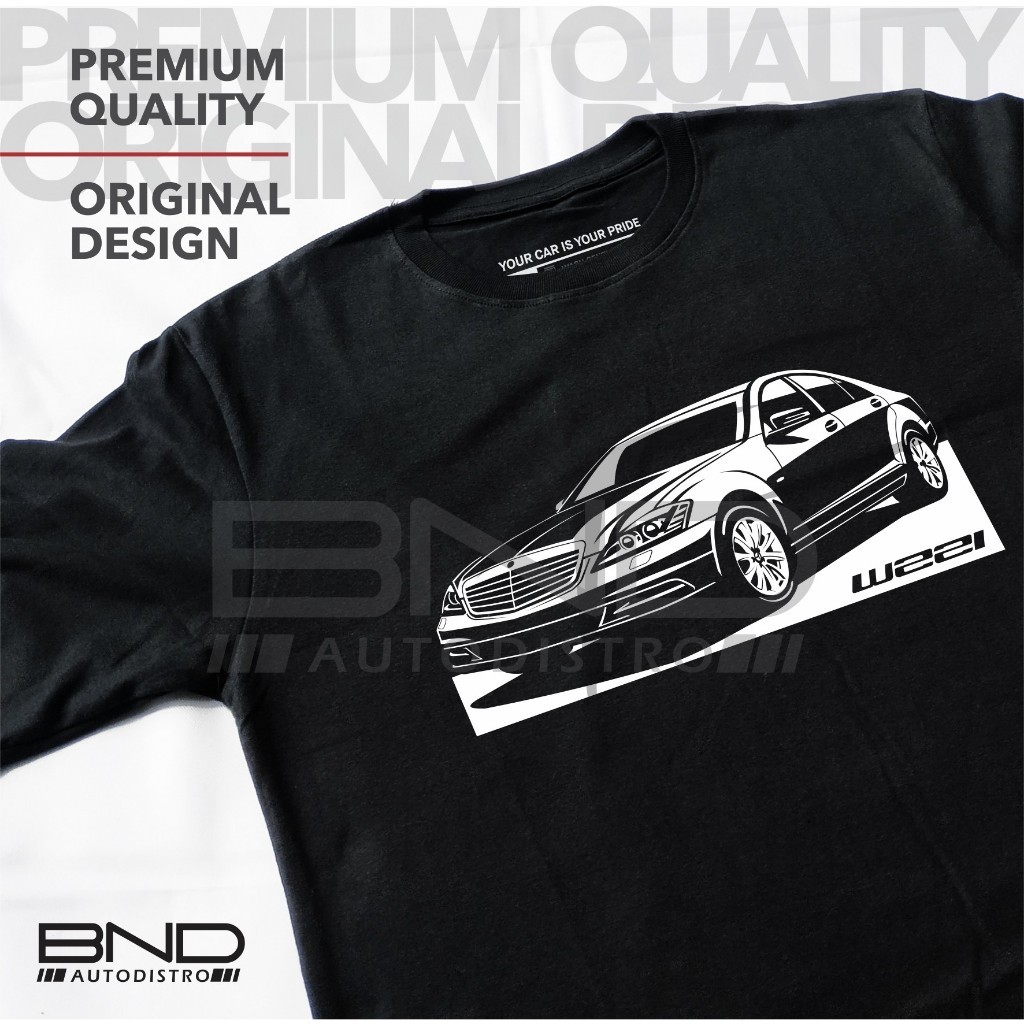 เสื้อยืด Mercedes Benz W221 เสื้อไมโครไฟเบอร์