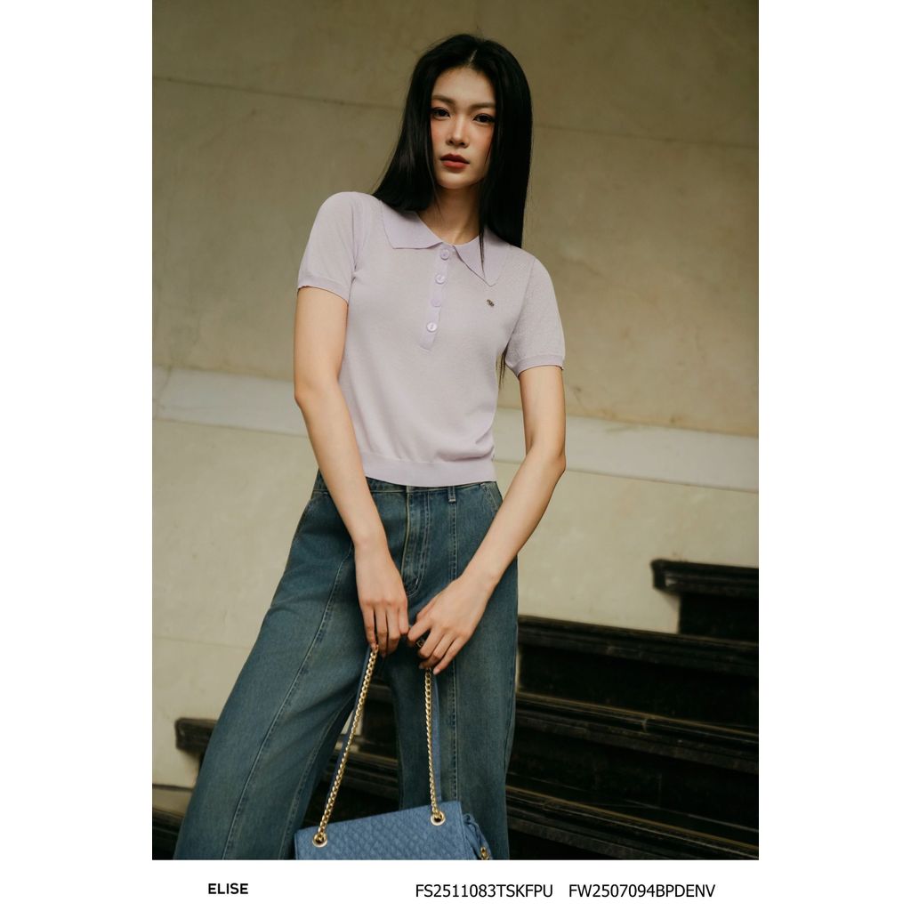 กางเกงเดนิมกระเป๋า Elise O2O รหัส FW2507094บีพีเดนวี