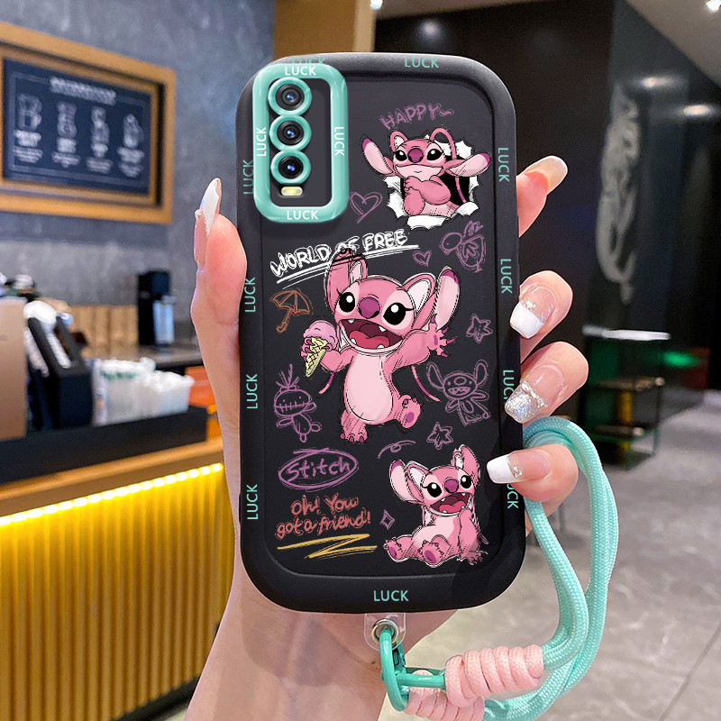 เคสสำหรับ VIVO Y20 Y20i Y20s Y20A Y20G Y12A Y12S Y11s เคสโทรศัพท์เย็บซิลิโคนสายคล้องกันกระแทก - รูปที่ 5