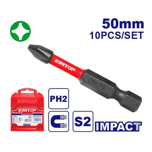 Emtop ดอกไขควงกระแทก รุ่น ESBTMPH223