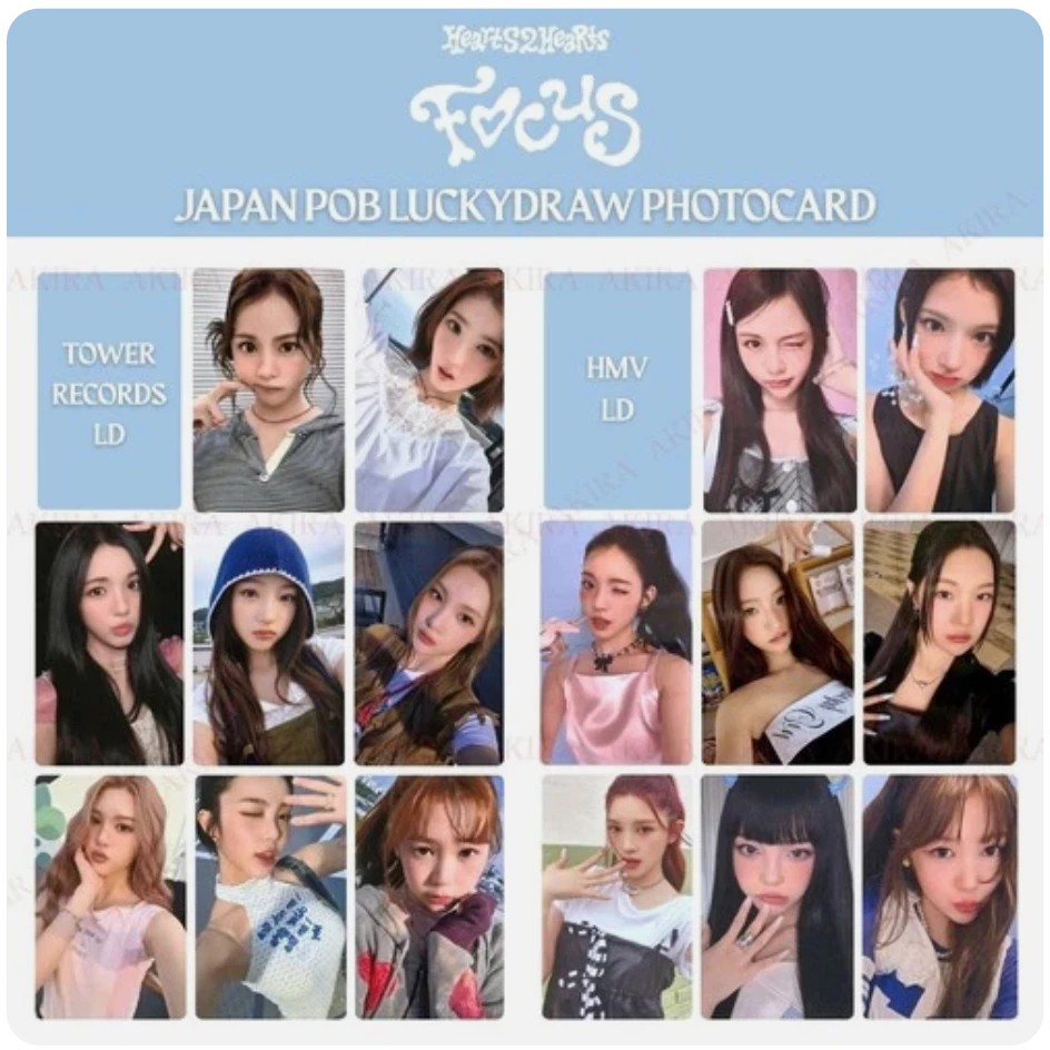 Hearts2Hearts 1st MINI ALBUM FOCUS JAPAN POB TR HMV LUCKYDRAW PHOTOCARD OFFICIAL