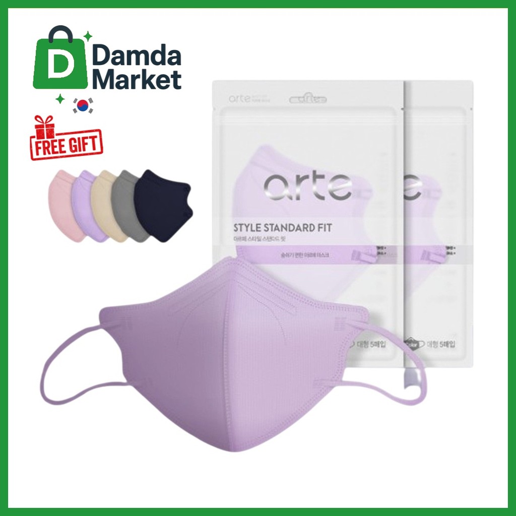 ผลิตในเกาหลี arte ARTE Style Standard Fit KF94 - 5 ชิ้น / DISPOSABLE MASK