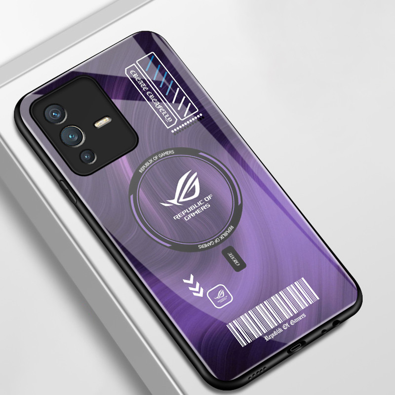 เคสสำหรับ VIVO V23 5G V23i 5G V23E 4G V23E 5G Y75 เคสโทรศัพท์แบบใหม่เปลือกแก้วกันกระแทก