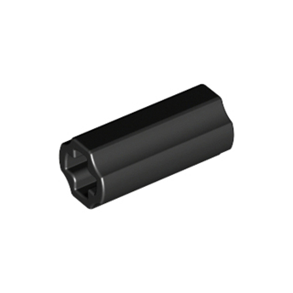 Brick2cube Part – Technic, Axle Connector 2L (Smooth with x Hole + Orientation) – 6538c