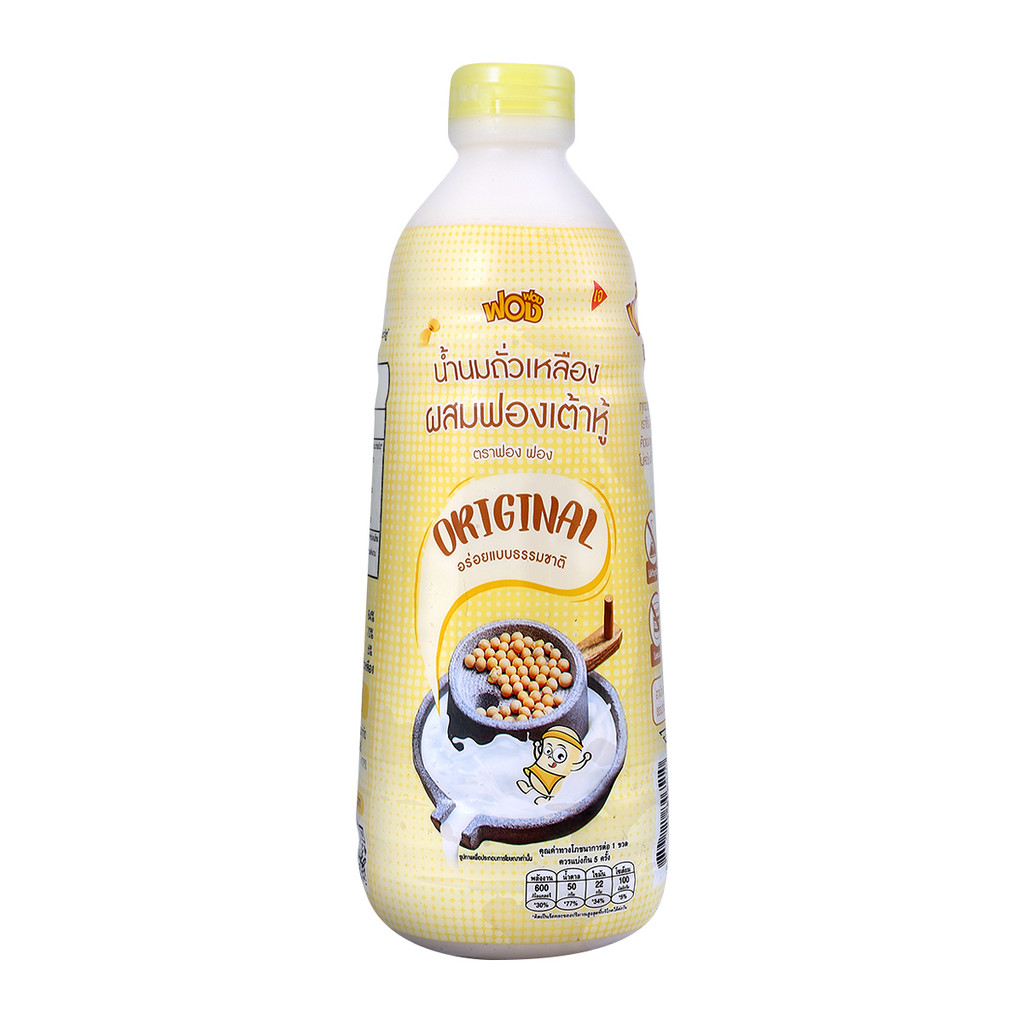[สินค้าส่งด่วน] ฟองฟอง น้ำนมถั่วเหลืองผสมฟองเต้าหู้ รสดั้งเดิม เจ 1 ล.