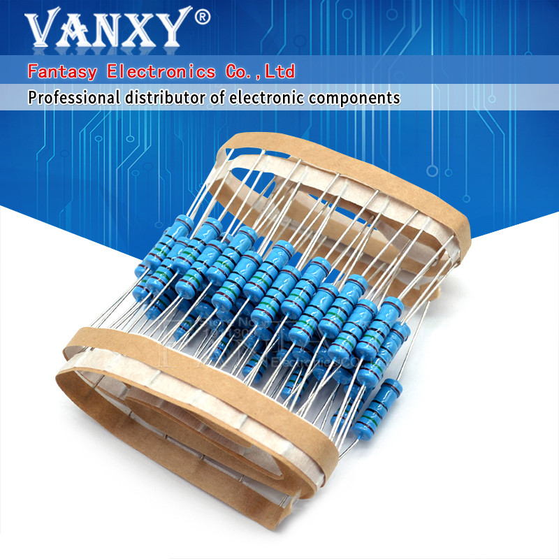 20 ชิ้น 3.3 โอห์ม 2W 3.3R 3R3 ตัวต้านทานฟิล์มโลหะ