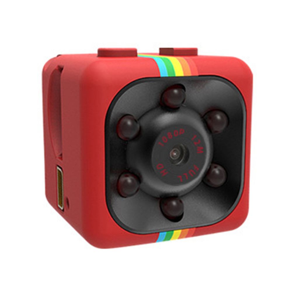 พรุ่งนี้life Mini SQ11 1080P HD กล้อง DV กีฬาแบบพกพาพร้อมการตรวจจับการเคลื่อนไหวมุมกว้างสําหรับ Home