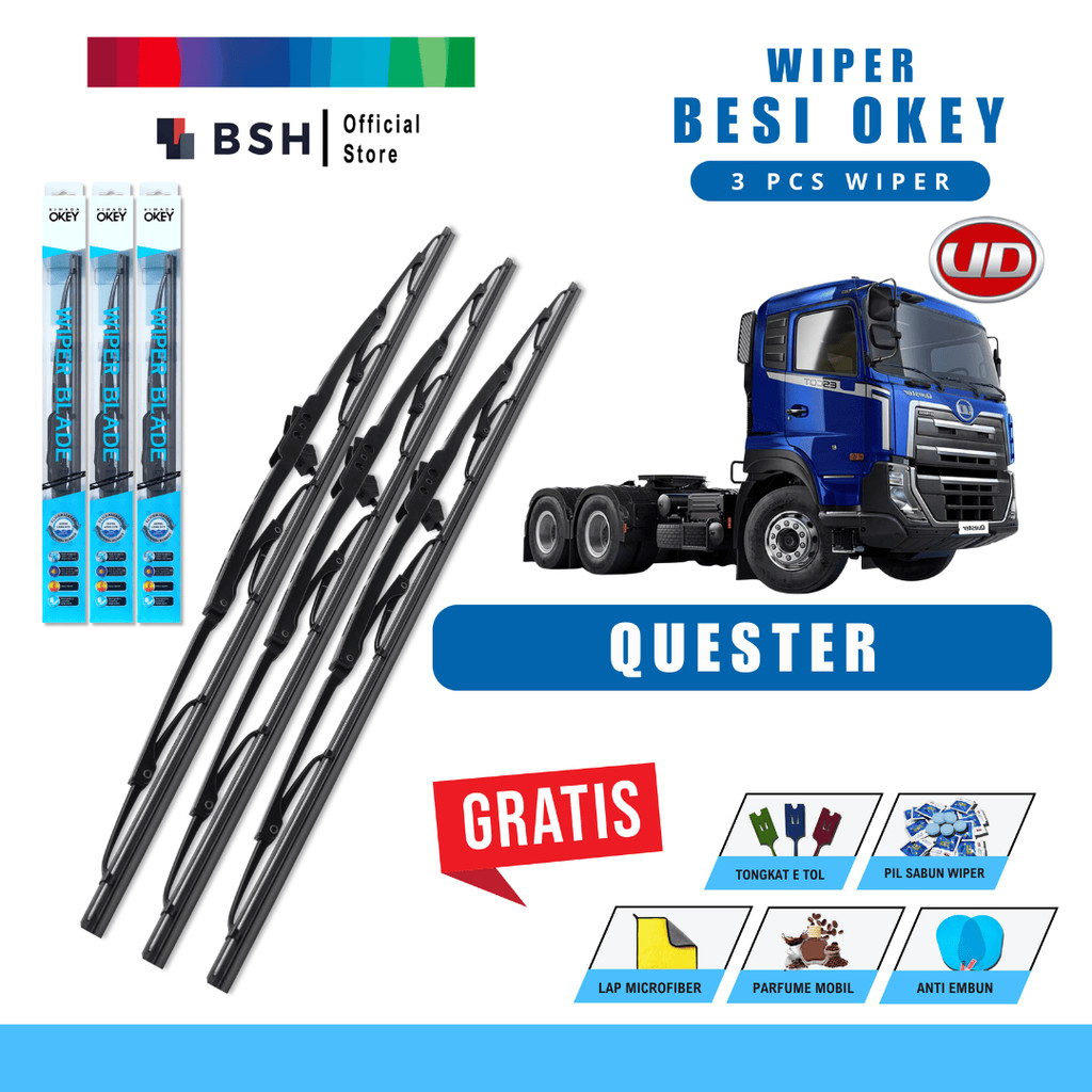 ใบปัดน้ําฝน UD Trucks Quester Conventional Iron Bonus 5 ผลิตภัณฑ์