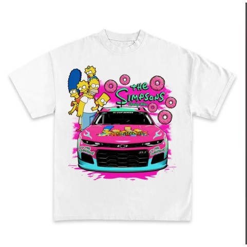 เสื้อเสื้อยืด The Simpsons Nascar Racing