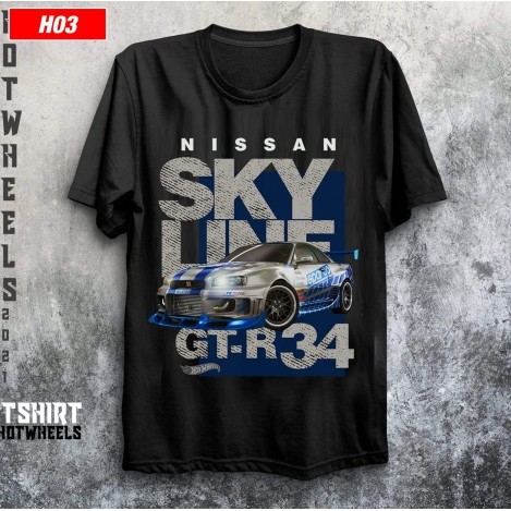 เจอร์ซีย์เสื้อยืด Nissan Skyline GTR 34