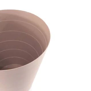DECOS ถังขยะพลาสติกกลม ขนาด 12 ลิตร ซีรี่ส์ LAYER รุ่น 52181 สีน้ำตาลอ่อน |BAI|
